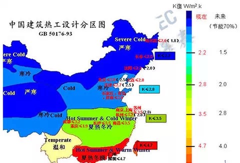 建筑热工设计分区图